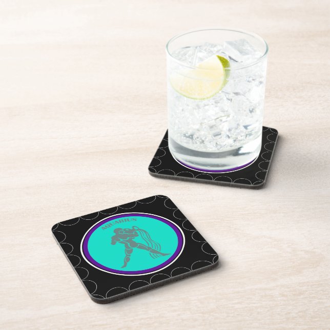 Aquarius Beverage Coaster (Right Side)