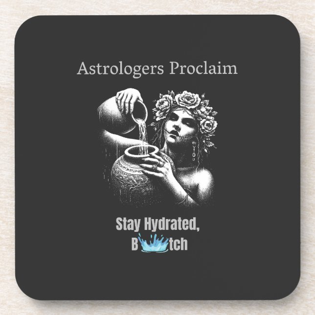 AQUARIUS BEVERAGE COASTER (Front)