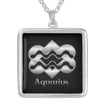 Aquarius Birth Sign Celtic Knot Zodiac Necklace