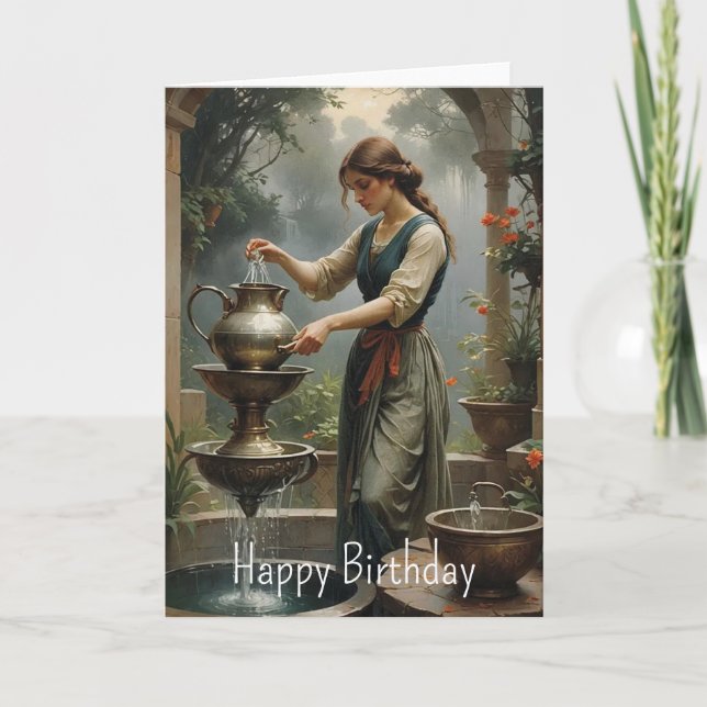 Aquarius Birthday  Card (Front)