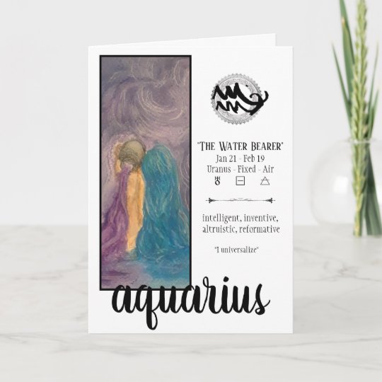 Aquarius Birthday Card | Zazzle.com