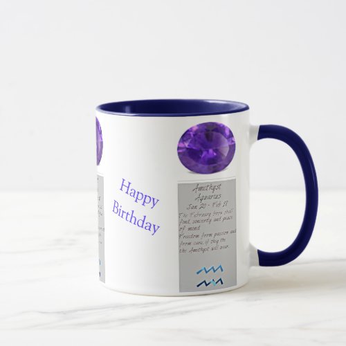 Aquarius Birthday Mug