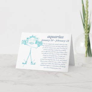 Aquarius [ - BitchScope - ] Birthday Card