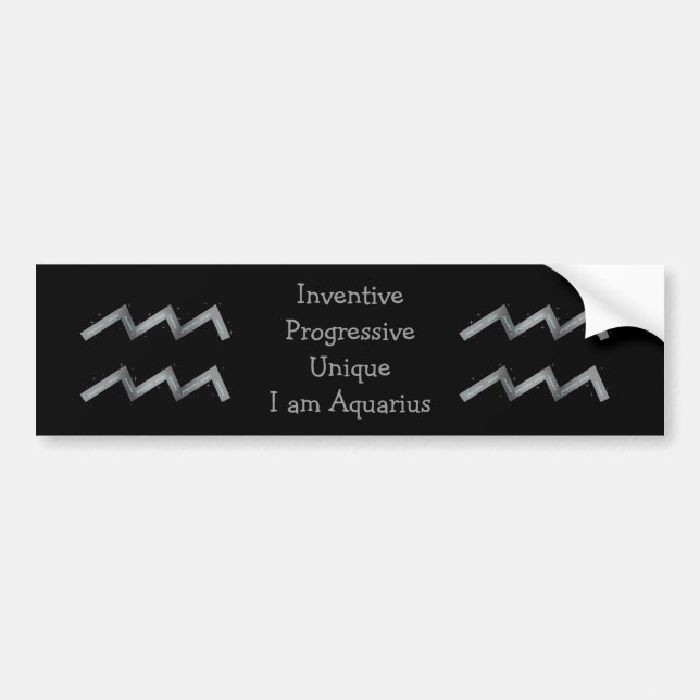 Aquarius Bumper Sticker (Front)