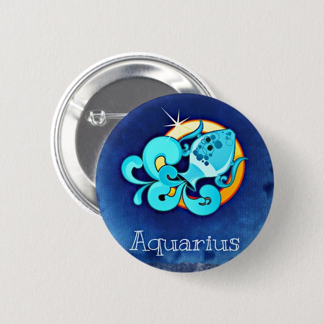 Aquarius Button (Front & Back)