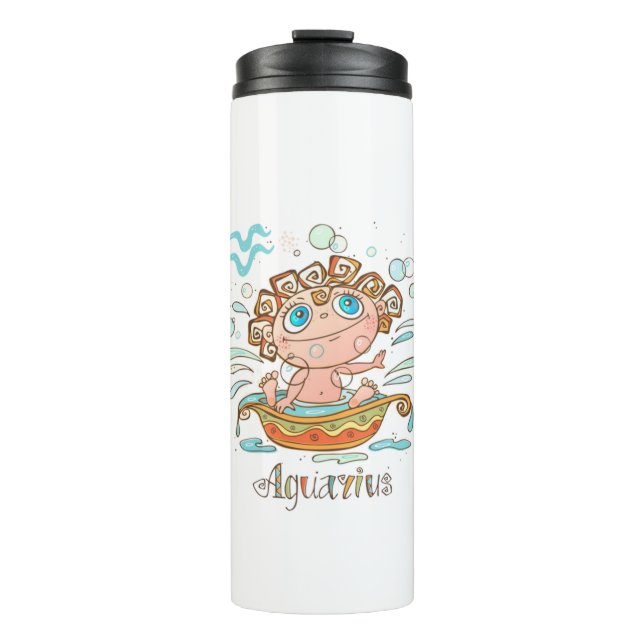 Aquarius Cartoon Baby Thermal Tumbler (Front)