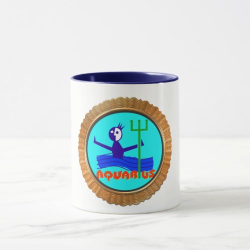 Aquarius cartoon the water bearer Horoscope Mug