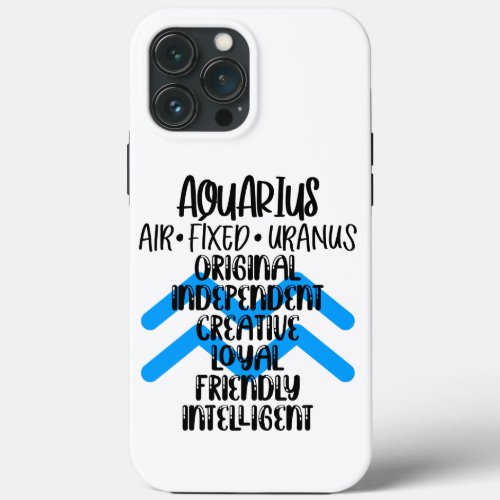 Aquarius  iPhone 13 pro max case