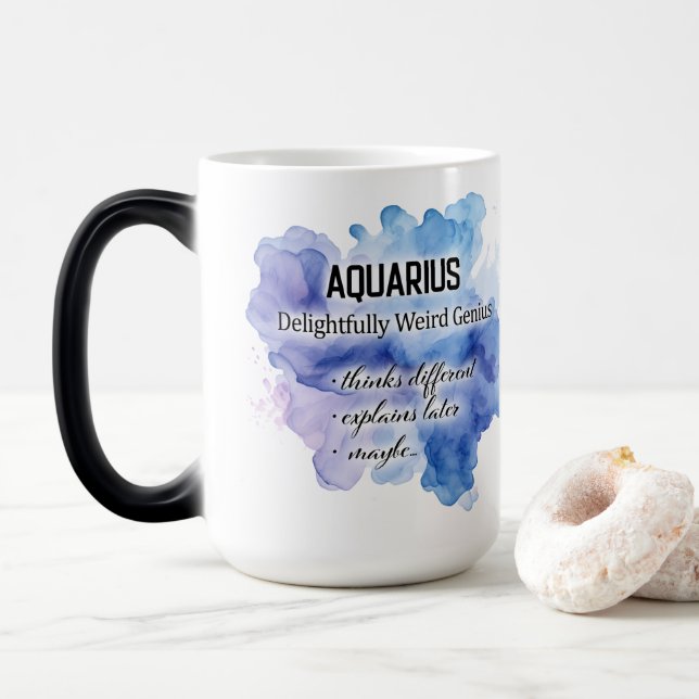 Aquarius Color Morph Mug (With Donut)