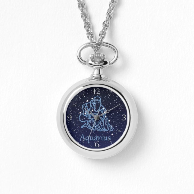 Aquarius Constellation and Zodiac Sign with Stars Watch (Front)