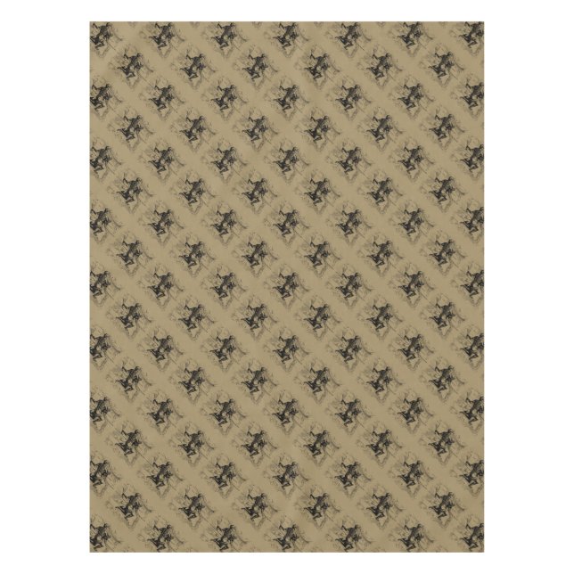 Aquarius Constellation Hevelius 1690 Jan 20 Feb 18 Tablecloth (Front)