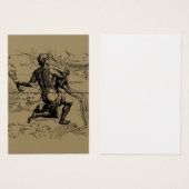 Aquarius Constellation Map Hevelius 1690 on Taupe (Front & Back)