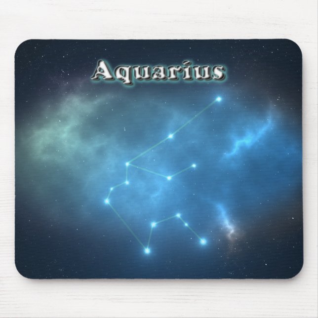 Aquarius constellation mouse pad (Front)