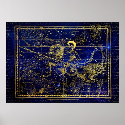 aquarius constellation poster