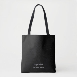 Aquarius Constellation Tote Bag