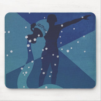 Aquarius Constellation, Vintage Zodiac Astrology Mouse Pad