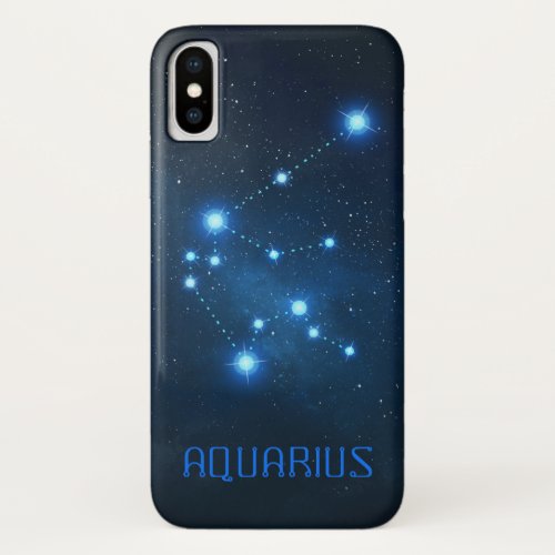 Aquarius Constellation Zodiac  Astrology iPhone X Case