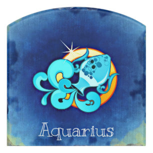 Aquarius Door Sign