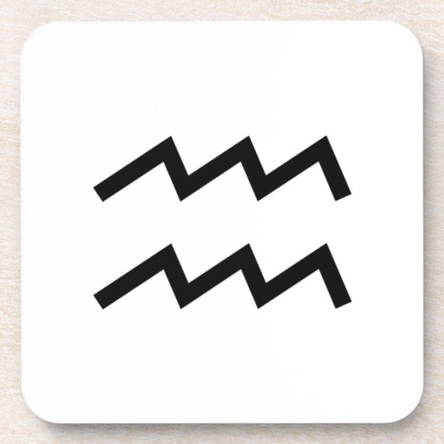 Aquarius Drink Coaster (Front)