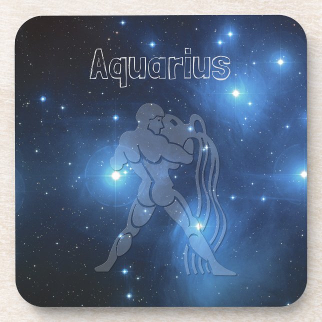 Aquarius Drink Coaster (Front)