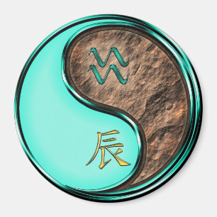 Aquarius & Earth Dragon Magnet
