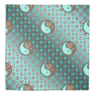 Aquarius & Earth Rabbit Duvet Cover