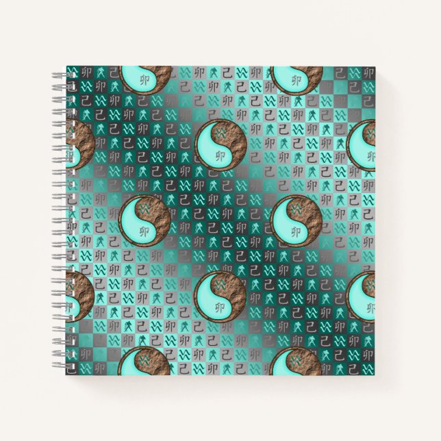 Aquarius & Earth Rabbit Notebook (Front)
