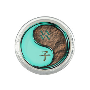Aquarius & Earth Rat Ring