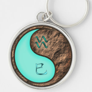 Aquarius & Earth Snake Keychain