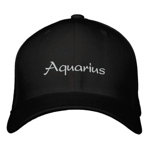 Aquarius Embroidered Baseball Cap