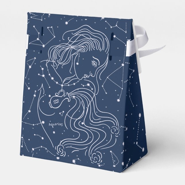Aquarius Favor Boxes (Back Side)