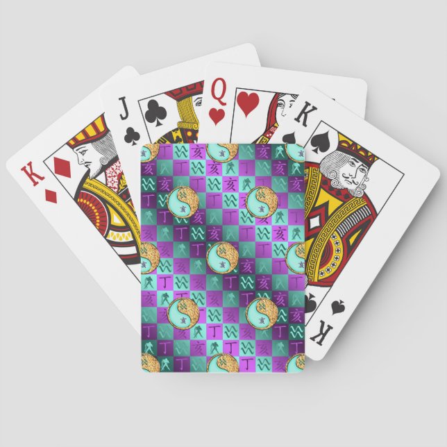 Aquarius & Fire Boar Poker Cards (Back)