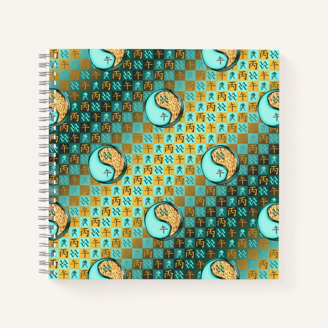 Aquarius & Fire Horse Notebook (Front)