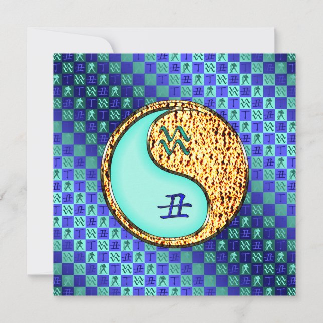 Aquarius & Fire Ox Card (Front)