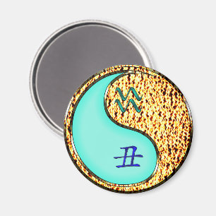 Aquarius & Fire Ox Magnet