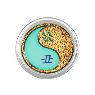 Aquarius & Fire Ox Ring