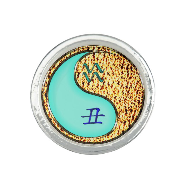 Aquarius & Fire Ox Ring (Front)