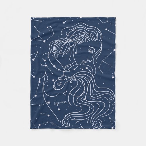 Aquarius Fleece Blanket