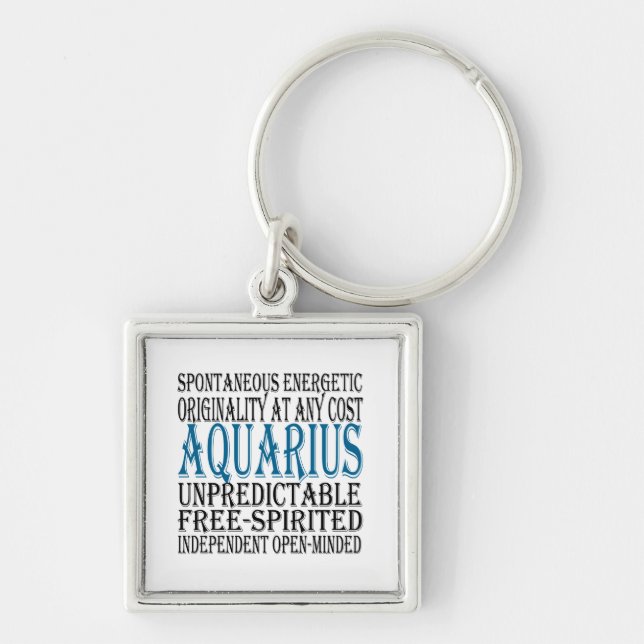Aquarius Gifts Keychain (Front)