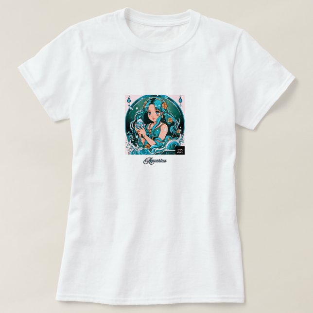 Aquarius Girl T-Shirt (Design Front)
