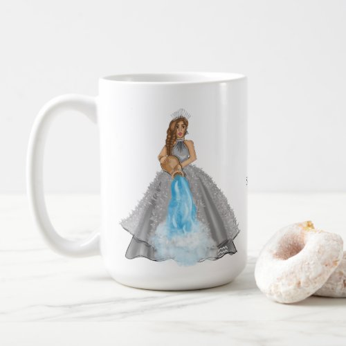 Aquarius Goddess Fashion Illustration Water bearer Coffee Mug