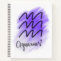 Aquarius Hardcover Notebook