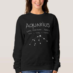 Aquarius Horoscope Astrology Star Sign Birthday Sweatshirt