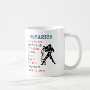Aquarius Horoscope Zodiac Sign Coffee Mug