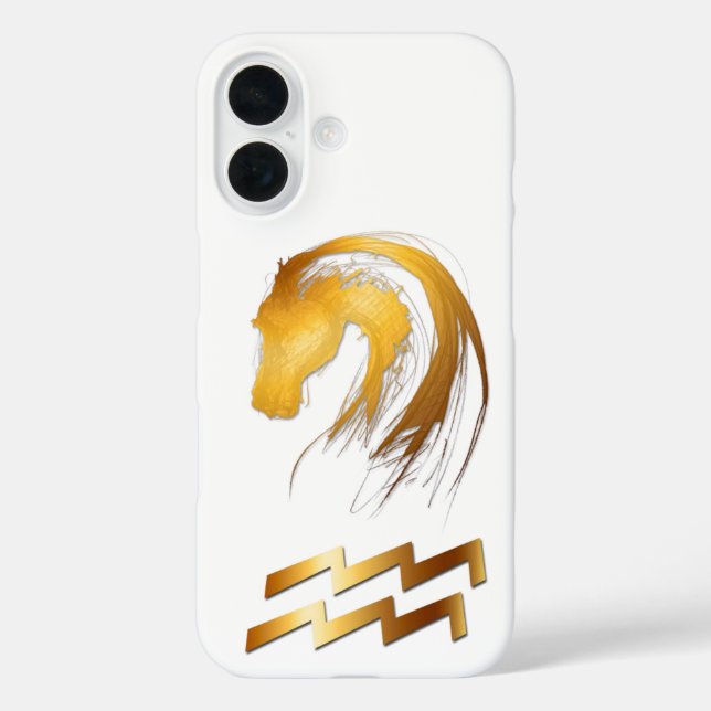 Aquarius Horse Chinese and Western Astrology Case (Back)