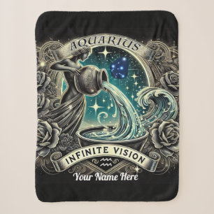 Aquarius “Infinite Vision” Sherpa Blanket