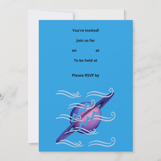 Aquarius Invitation (Front)