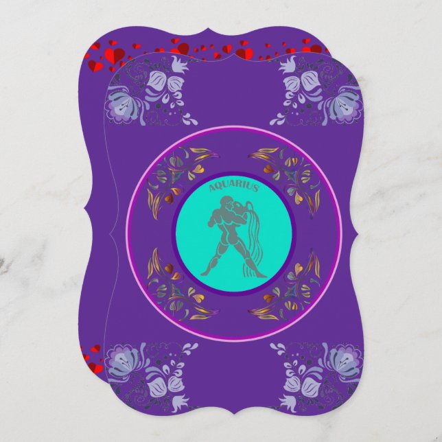 Aquarius Invitation (Front/Back)