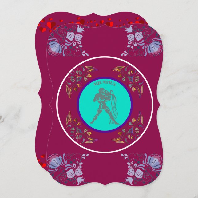 Aquarius Invitation (Front/Back)