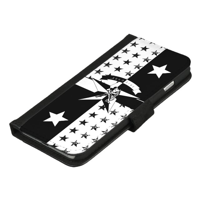 Aquarius iPhone Wallet Case (Bottom)